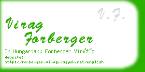 virag forberger business card